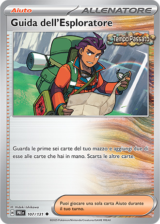 Guida dell’Esploratore 107/131 Reverse Holo - ITA - Near Mint - Scarlatto e Violetto - Evoluzioni Prismatiche - Carta Pokemon