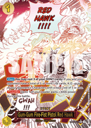 Gum-Gum Fire-Fist Pistol Red Hawk OP11-114 V2 - Event Giallo Alternate Art - Near Mint - A Fist of Divine Speed - Carta One Piece Card Game