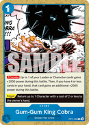 Gum-Gum King Cobra OP11-059 - Event Blu Common - Near Mint - A Fist of Divine Speed - Carta One Piece Card Game