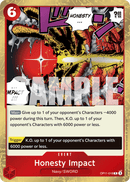 Honesty Impact OP11-018 V1 - Event  Rare - Near Mint - A Fist of Divine Speed - Carta One Piece Card Game