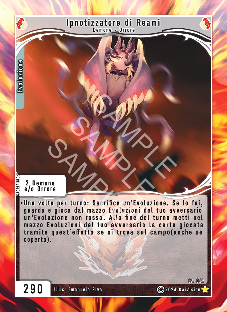 Ipnotizzatore di Reami CA - 027 Rara Foil - Unlimited - ITA - Near Mint - Cavalieri di Adam - Carta Creatures of Exo
