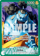 Jinbe OP11-021 V2 - Leader Verde Alternate Art - Near Mint - A Fist of Divine Speed - Carta One Piece Card Game