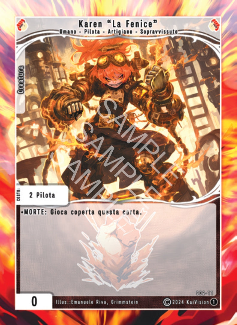 Karen "La Fenice" SD2 - 11 Comune - 1a Edizione - ITA - Near Mint - Structure Deck 2 - Carta Creatures of Exo