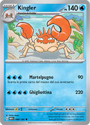 Kingler 099/165 - ITA - Near Mint - Scarlatto e Violetto - 151 - Carta Pokemon