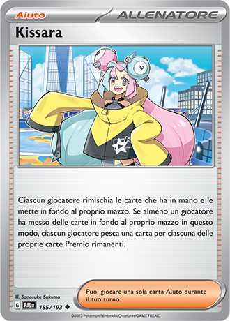 Kissara 185/193 Reverse Holo - ITA - Near Mint - Scarlatto e Violetto - Evoluzioni a Paldea - Carta Pokemon