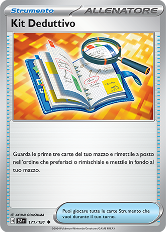 Kit Deduttivo 171/191 - ITA - Near Mint - Scarlatto e Violetto - Scintille Folgoranti - Carta Pokemon