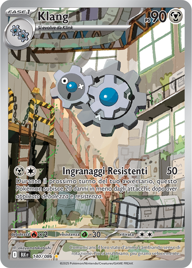 372Klang BLK 140/086 - ITA - Near Mint - Scarlatto e Violetto - Luce Nera - Carta Pokemon