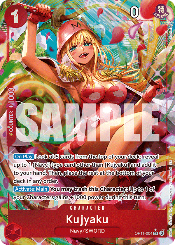 Kujyaku OP11-004 V2 - Character Rosso Alternate Art - Near Mint - A Fist of Divine Speed - Carta One Piece Card Game