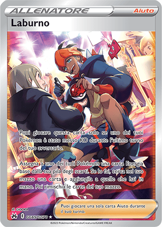 Laburno Autografata GG65/GG70 Galleria di Galar - ITA - Near Mint - Spada e Scudo - Zenit Regale - Carta Pokemon