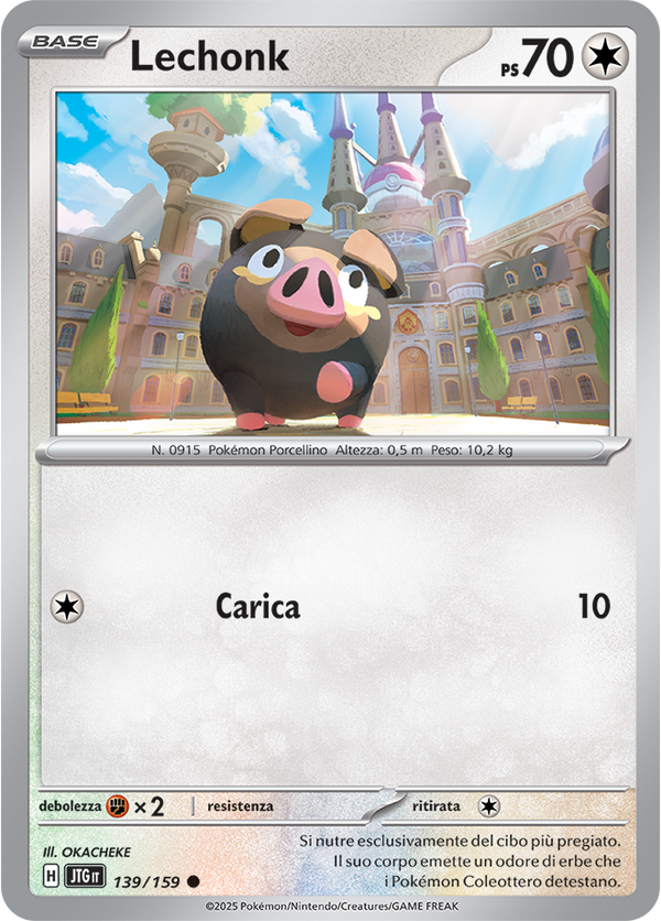 Lechonk 139/159 - ITA - Near Mint - Scarlatto e Violetto - Avventure Insieme - Carta Pokemon