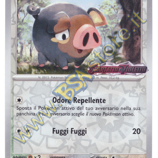 Lechonk 154/198 Reverse Holo Promo - ITA - Mint Sigillata