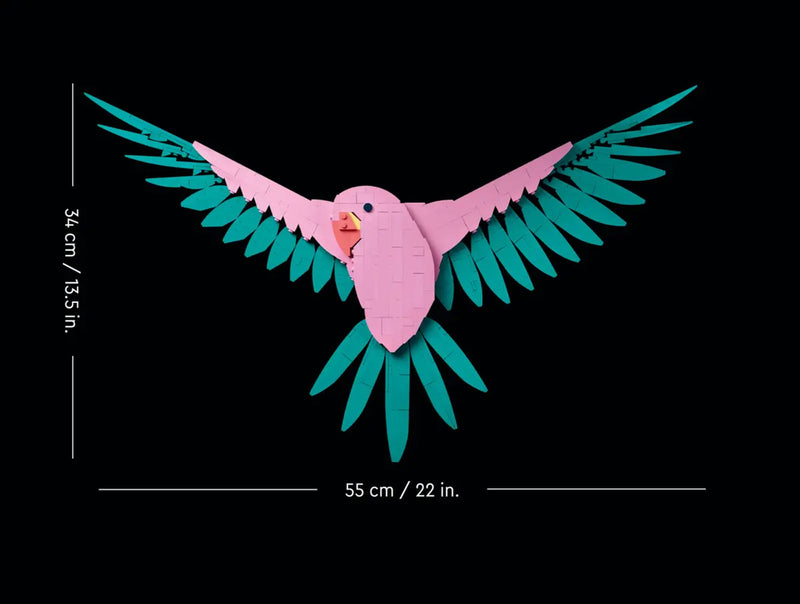 LEGO Art - 31211 - Collezione animali – Pappagalli Ara - 644 pezzi