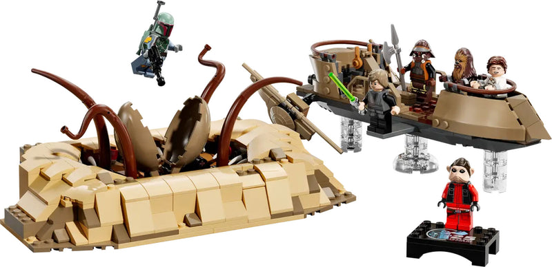 LEGO Star Wars - 75396 - Skiff del deserto e Fossa del Sarlacc - 558 pezzi - Scatola leggermente Danneggiata