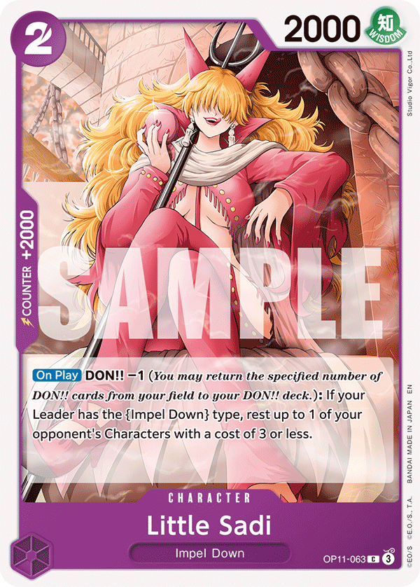 Little Sadi OP11-063 - Character Viola Common - Near Mint - A Fist of Divine Speed - Carta One Piece Card Game