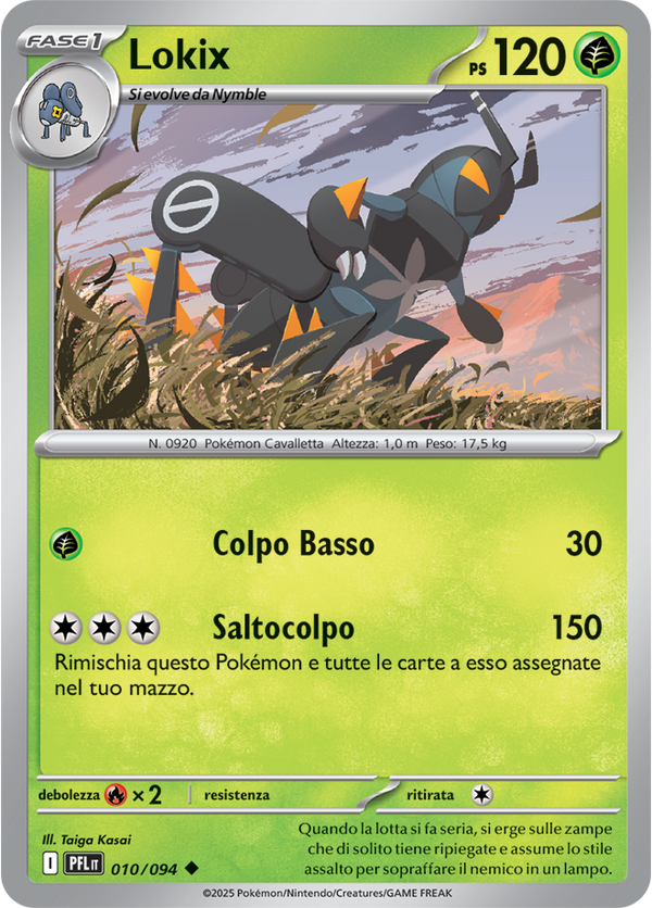Lokix PFL 010/094 - ITA - Near Mint - Megaevoluzione - Fiamme Spettrali - Carta Pokemon