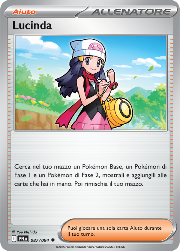 Lucinda PFL 087/094 Reverse Holo - ITA - Near Mint - Megaevoluzione - Fiamme Spettrali - Carta Pokemon