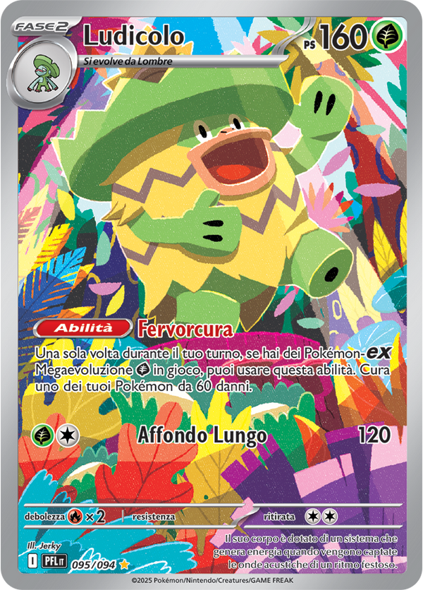 Ludicolo PFL 095/094 - ITA - Near Mint - Megaevoluzione - Fiamme Spettrali - Carta Pokemon