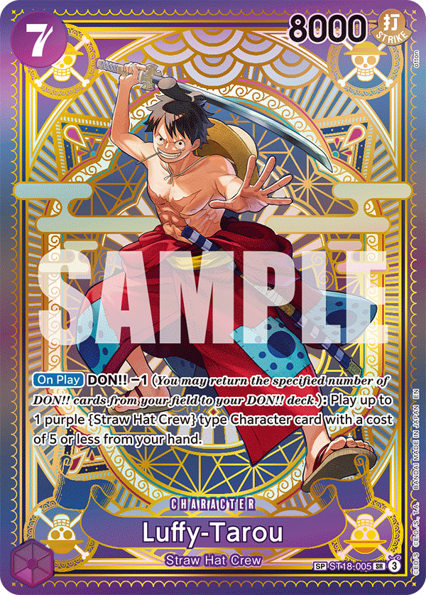 Luffy-Tarou ST18-005 - Character Viola Special Rare - Near Mint - A Fist of Divine Speed - Carta One Piece Card Game