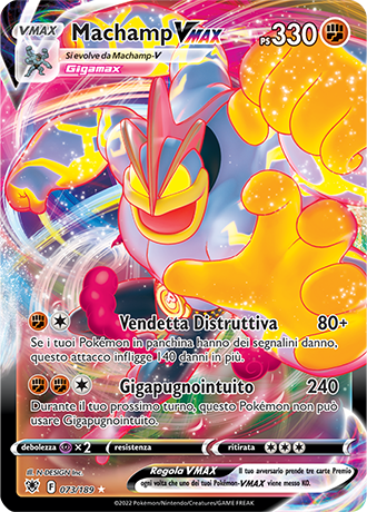 Machamp-VMAX 073/189 - ITA - Near Mint - Spada e Scudo - Lucentezza Siderale - Carta Pokemon