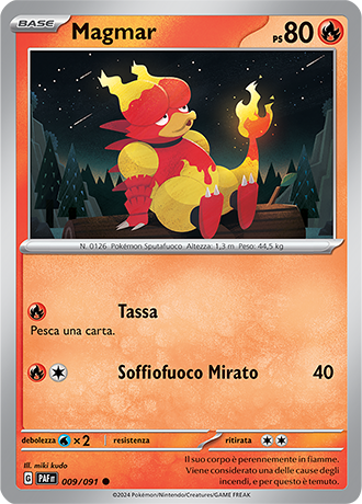 Magmortar 010/091 Reverse Holo - ITA - Near Mint - Scarlatto e Violetto - Destino di Paldea - Carta Pokemon