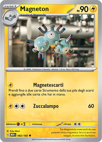 Magneton 082/165 - ITA - Mint - Scarlatto e Violetto - 151 - Carta Pokemon
