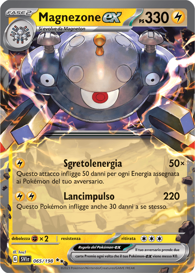 Magnezone-ex 065/198 - ITA - Mint - Scarlatto e Violetto - Carta Pokemon