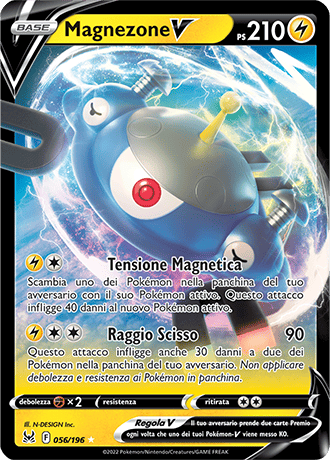 Magnezone-V 056/196 - ITA - Near Mint - Spada e Scudo - Origine Perduta - Carta Pokemon