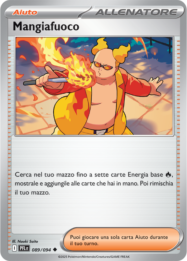 Mangiafuoco PFL 089/094 - ITA - Near Mint - Megaevoluzione - Fiamme Spettrali - Carta Pokemon