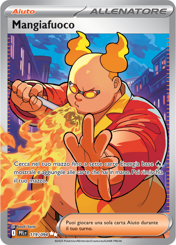 Mangiafuoco PFL 119/094 - ITA - Near Mint - Megaevoluzione - Fiamme Spettrali - Carta Pokemon
