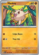 Mankey 106/193 Reverse Holo - ITA - Near Mint - Scarlatto e Violetto - Evoluzioni a Paldea - Carta Pokemon