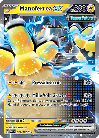 Manoferrea-ex 070/182 - ITA - Near Mint - Scarlatto e Violetto - Paradosso Temporale - Carta Pokemon