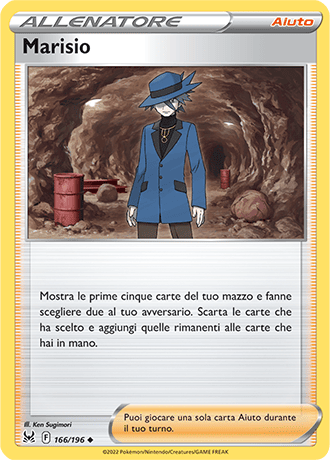 Marisio 166/196 - ITA - Near Mint - Spada e Scudo - Origine Perduta - Carta Pokemon