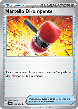 Martello Dirompente 168/198 Reverse Holo - ITA - Near Mint - Scarlatto e Violetto - Carta Pokemon