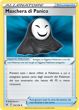 Maschera di Panico 165/196 Reverse Holo - ITA - Near Mint - Spada e Scudo - Origine Perduta - Carta Pokemon