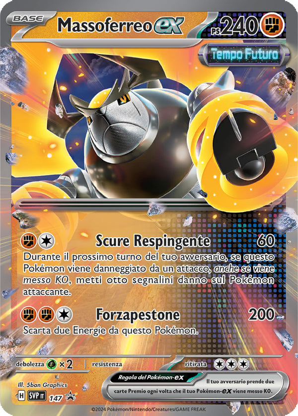 Massoferreo-ex SVP 147 - ITA - Near Mint - Promo Scarlatto e Violetto - Carta Pokemon