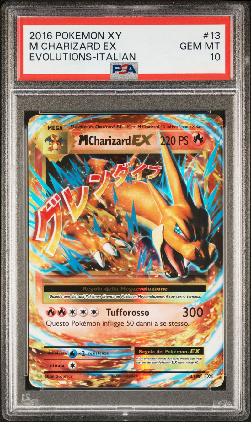MCharizard-ex 013/108 - ITA - Mint - Gradata PSA 10 - XY - Evoluzioni - Carta Pokemon