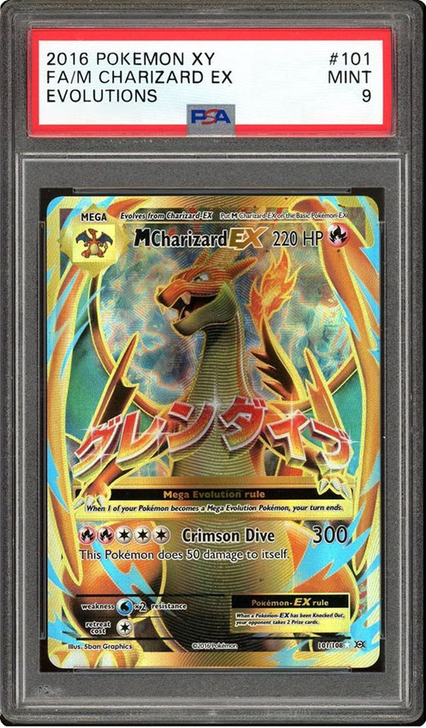 MCharizard-ex 101/108 - ENG - Mint - Gradata PSA 9 - XY - Evolutions - Carta Pokemon