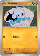 Meditite 077/142 Reverse Holo - ITA - Near Mint - Scarlatto e Violetto - Corona Astrale - Carta Pokemon