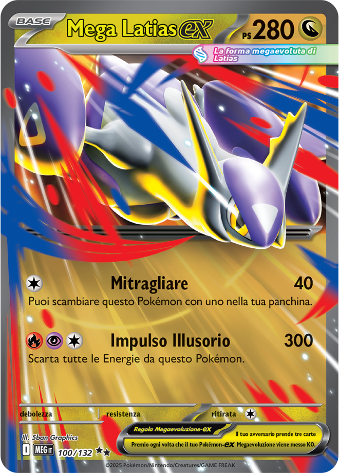 Mega Latias-ex MEG 100/132 - ITA - Near Mint - Megaevoluzione - Carta Pokemon