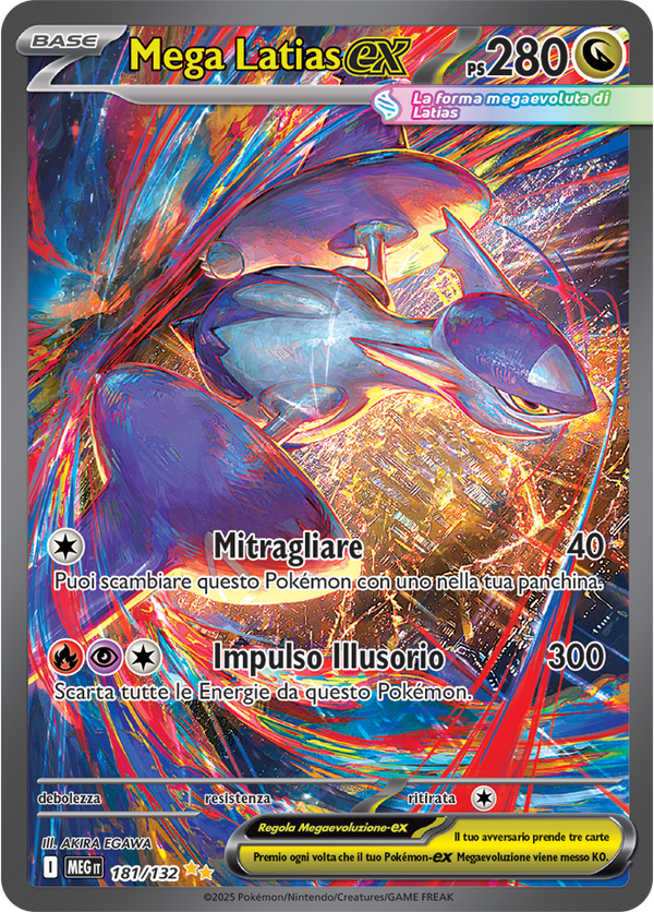 Mega Latias-ex MEG 181/132 Alternative Art - ITA - Near Mint - Megaevoluzione - Carta Pokemon