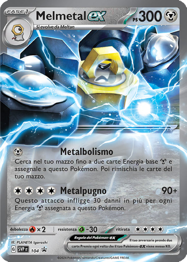Melmetal-ex SVP 104 - ITA - Near Mint - Promo Scarlatto e Violetto - Carta Pokemon