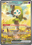 Meloetta-ex BLK 167/086 Alternative Art - ITA - Near Mint - Scarlatto e Violetto - Luce Nera - Carta Pokemon
