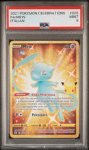 Mew Shiny 025/025 Rara Segreta oro - ITA - Mint - Gradata PSA 9 - Spada e Scudo - Gran Festa - Ristampa 2021 - Carta Pokemon