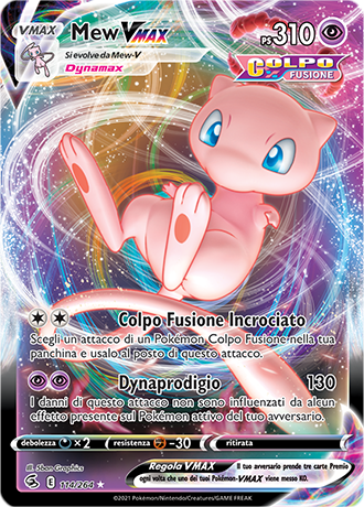 Mew-VMAX 114/264 - ITA - Mint - Spada e Scudo - Colpo Fusione - Carta Pokemon