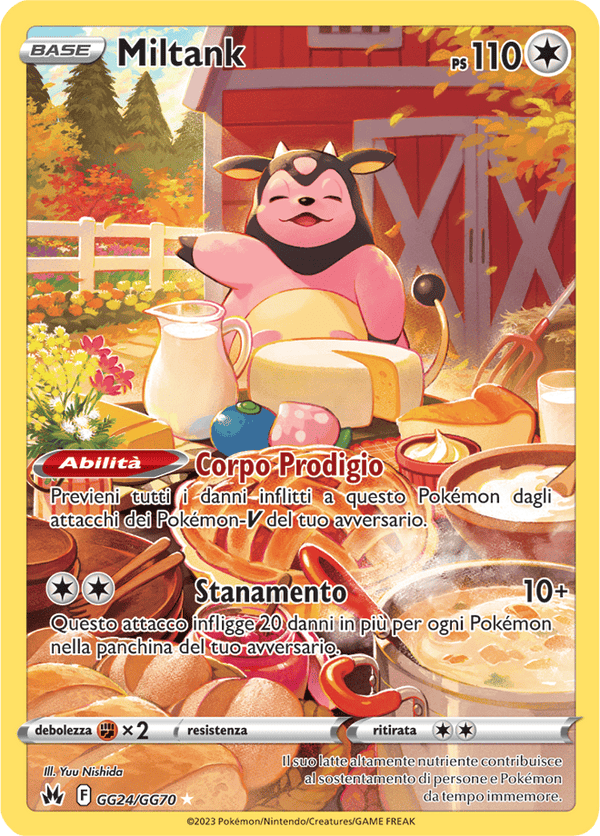 Miltank GG24/GG70 Galleria di Galar - ITA - Near Mint - Spada e Scudo - Zenit Regale - Carta Pokemon