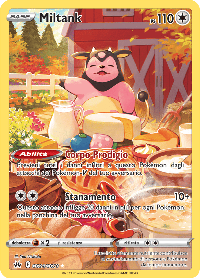 Miltank GG24/GG70 Galleria di Galar - ITA - Mint - Spada e Scudo - Zenit Regale - Carta Pokemon