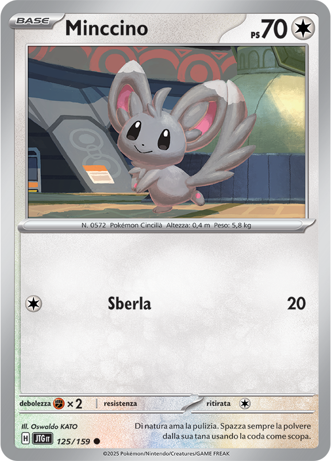 Minccino 125/159 - ITA - Near Mint - Scarlatto e Violetto - Avventure Insieme - Carta Pokemon