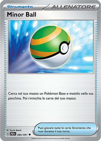 Minor Ball 084/091 - ITA - Near Mint - Scarlatto e Violetto - Destino di Paldea - Carta Pokemon