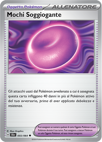 Mochi Soggiogante 055/064 Reverse Holo Non Comune - ITA - Near Mint - Scarlatto e Violetto - Segreto Fiabesco - Carta Pokemon