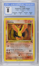 Moltres FO 12/64 Rara Holo - 1a Edizione - ITA - Near Mint/Mint - Gradata CGC 8 - Fossil - Carta Pokemon
